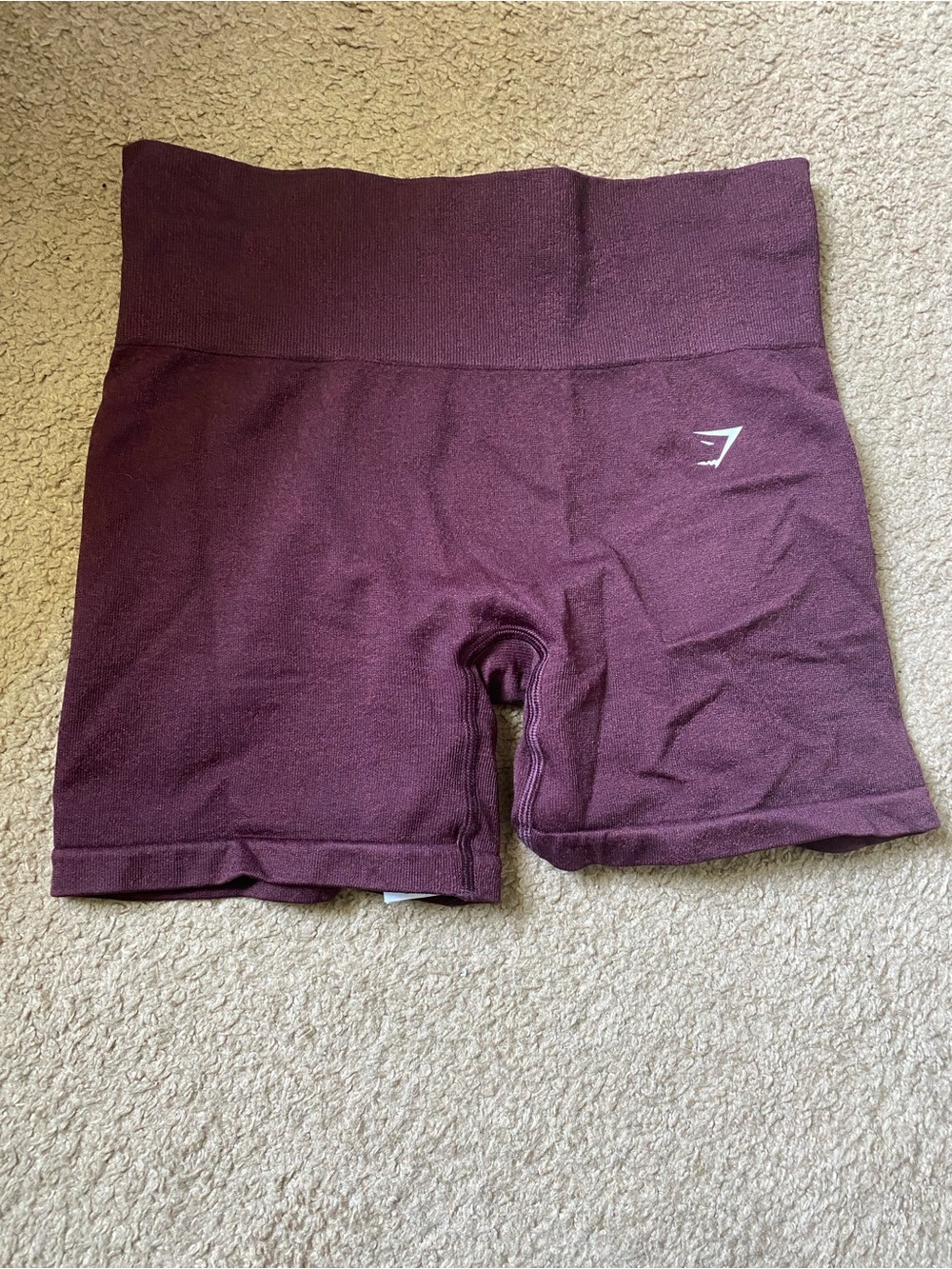 Gymshark High-Waist Seamless Shorts - Burgundy
